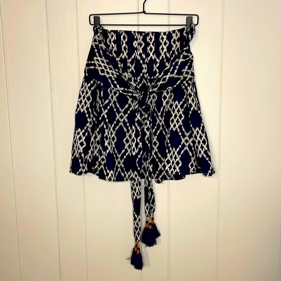 NWT ANTHROPOLOGIE Rimbaud Tasseled Tie-Waist Skirt - Picture 3 of 7